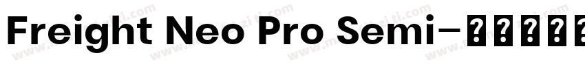 Freight Neo Pro Semi字体转换